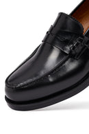 Erkek Siyah Deri Casual Loafer | Derimod