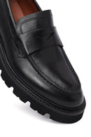 Erkek Siyah Deri Loafer | Derimod