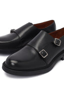 Men's Black Buckle Leather Casual Shoes | Derimod