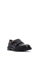Men's Black Buckle Leather Casual Shoes | Derimod