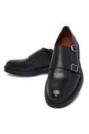 Men's Black Buckle Leather Casual Shoes | Derimod
