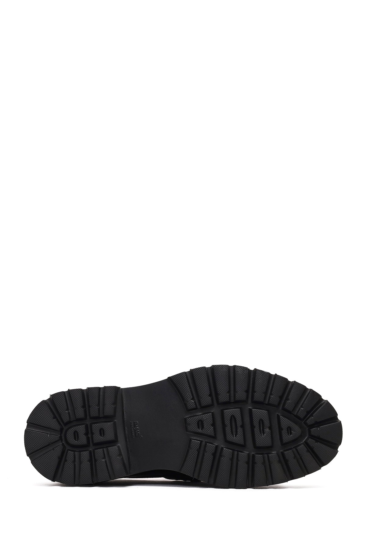 Erkek Siyah Tokalı Kalın Tabanlı Deri Loafer