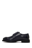 Men's Navy Blue Lace-up Leather Casual Shoes | Derimod