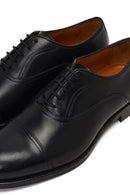 Erkek Siyah Bağcıklı Deri Klasik Ayakkabı | Derimod