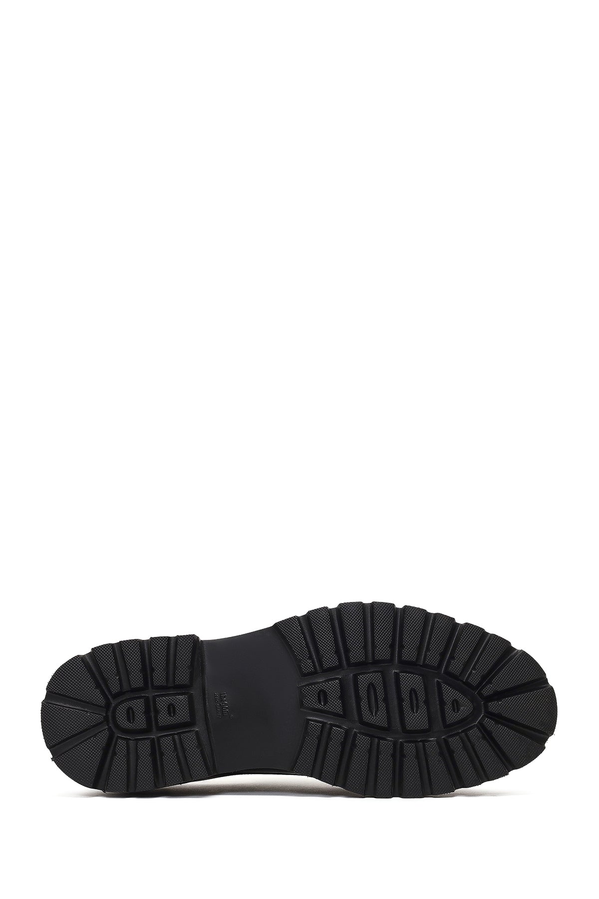 Erkek Siyah Bağcıklı Kalın Tabanlı Deri Casual Ayakkabı