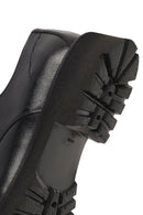 Erkek Siyah Bağcıklı Kalın Tabanlı Deri Casual Ayakkabı | Derimod