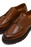 Erkek Kahverengi Bağcıklı Kalın Tabanlı Deri Casual Ayakkabı | Derimod