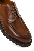 Erkek Kahverengi Bağcıklı Kalın Tabanlı Deri Casual Ayakkabı | Derimod