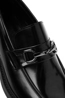 Male Black Leather Classic Loafer | Derimod