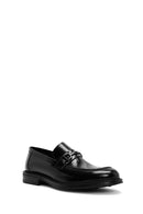 Male Black Leather Classic Loafer | Derimod