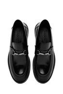 Male Black Leather Classic Loafer | Derimod