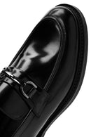 Male Black Leather Classic Loafer | Derimod