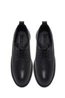 Erkek Siyah Bağcıklı Deri Casual Ayakkabı | Derimod