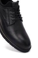 Erkek Siyah Bağcıklı Deri Casual Ayakkabı | Derimod