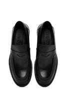 Male Black Leather Classic Loafer | Derimod