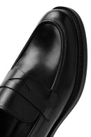 Male Black Leather Classic Loafer | Derimod