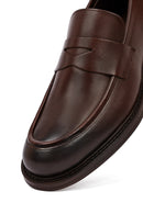 Erkek Kahverengi Deri Klasik Loafer | Derimod