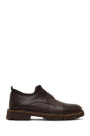 Men's Brown Lace-Up Thick Sole Leather Casual Shoes | Derimod