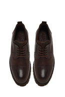 Men's Brown Lace-Up Thick Sole Leather Casual Shoes | Derimod