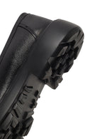 Men's Black Thick-Soled Leather Loafer | Derimod