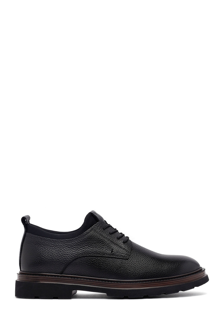 Men's Black Lace-up Leather Casual Shoes 25WFD7508FT | Derimod