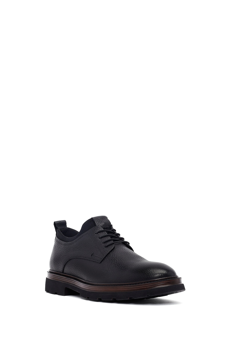 Men's Black Lace-up Leather Casual Shoes