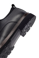 Erkek Siyah Bağcıklı Deri Casual Ayakkabı | Derimod