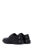Men's Black Lace-Up Thick-Soled Leather Casual Shoe | Derimod