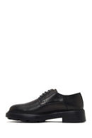 Men's Black Lace-Up Thick-Soled Leather Casual Shoe | Derimod