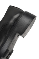 Men's Black Lace-Up Thick-Soled Leather Casual Shoe | Derimod