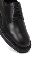 Men's Black Lace-Up Thick-Soled Leather Casual Shoe | Derimod