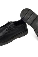 Erkek Siyah Bağcıklı Kalın Tabanlı Deri Casual Ayakkabı | Derimod