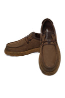 Erkek Vizon Nubuk Deri Casual Ayakkabı | Derimod