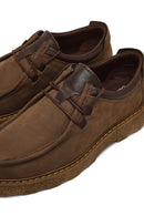 Erkek Vizon Nubuk Deri Casual Ayakkabı | Derimod