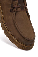 Erkek Vizon Nubuk Deri Casual Ayakkabı | Derimod