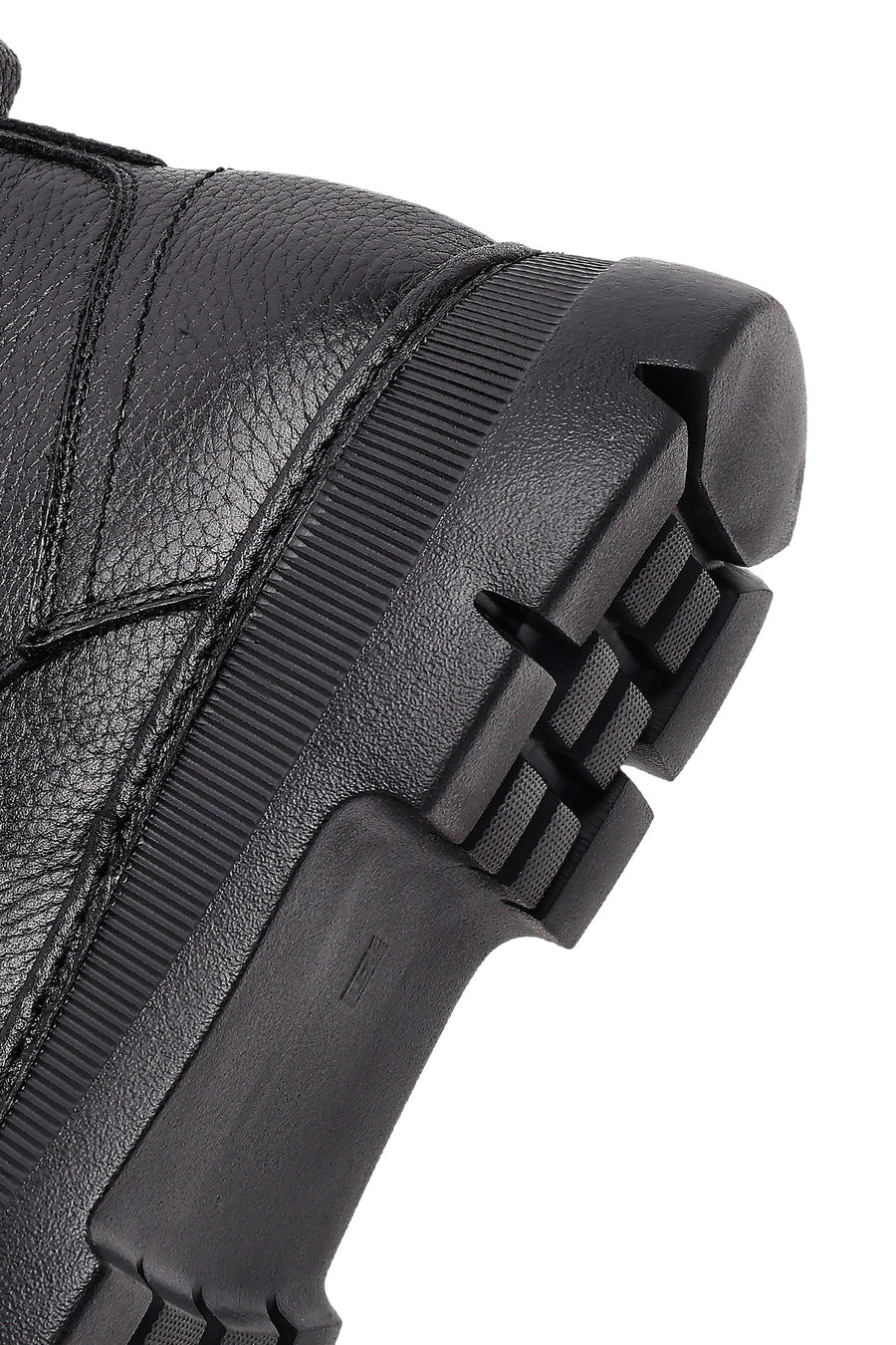 Men's Black Lace-Up Leather Casual Boots