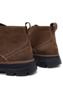Men's Brown Lace-up Nubuck Leather Casual Boot | Derimod