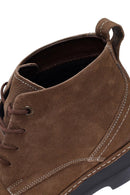 Men's Brown Lace-up Nubuck Leather Casual Boot | Derimod
