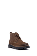 Men's Brown Lace-up Nubuck Leather Casual Boot | Derimod