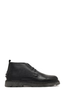 Men's Black Lace-Up Leather Casual Boot | Derimod