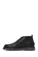 Men's Black Lace-Up Leather Casual Boot | Derimod
