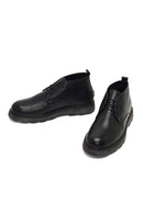 Men's Black Lace-Up Leather Casual Boot | Derimod