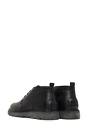 Men's Black Lace-Up Leather Casual Boot | Derimod