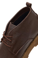 Erkek Kahverengi Bağcıklı Deri Casual Bot | Derimod