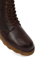 Erkek Kahverengi Fermuarlı Kalın Tabanlı Deri Bot | Derimod