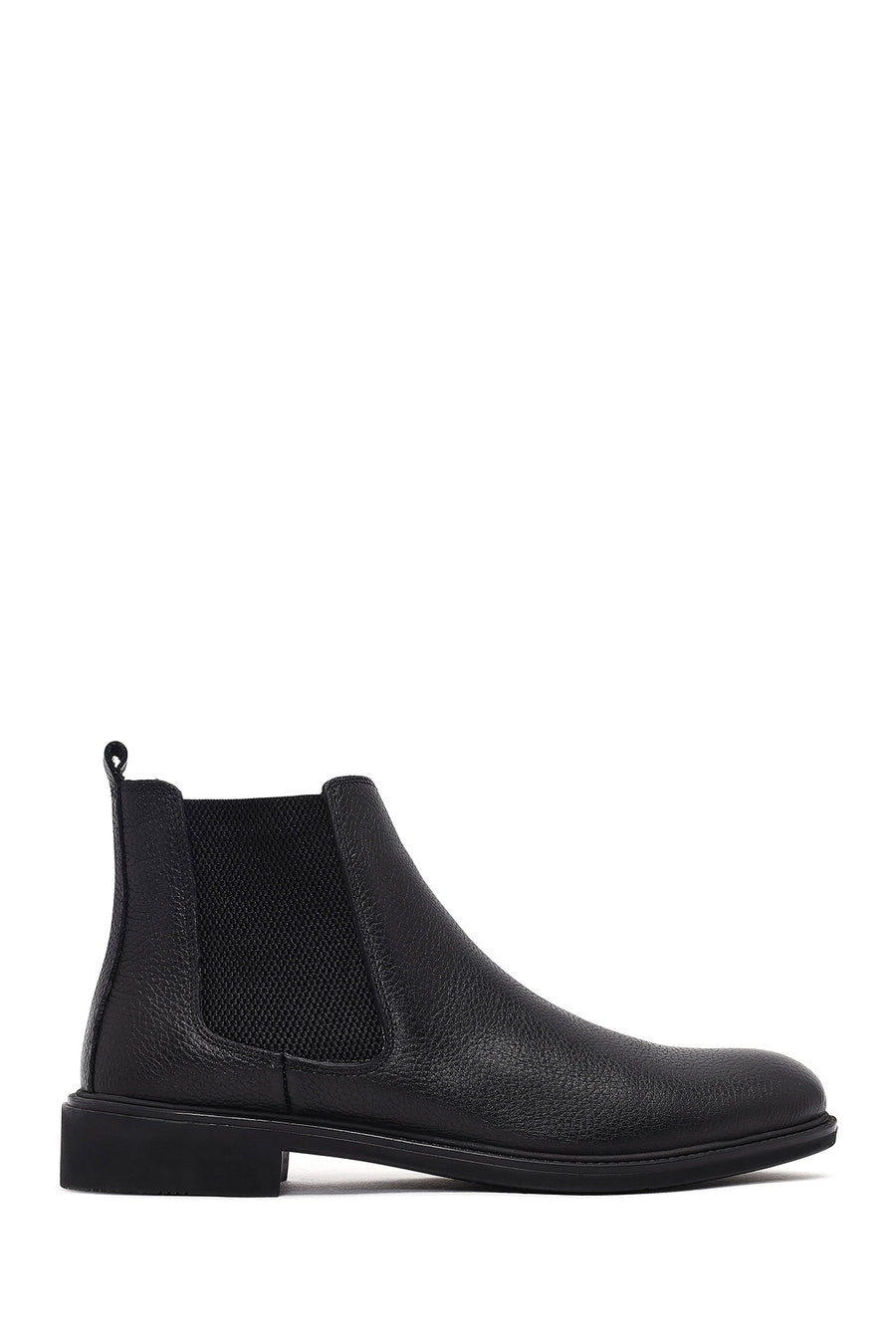 Male Black Leather Casual Chelsea Boots 25WFD7540FT | Derimod