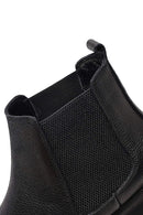 Erkek Siyah Deri Casual Chelsea Bot | Derimod