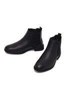 Erkek Siyah Deri Casual Chelsea Bot | Derimod