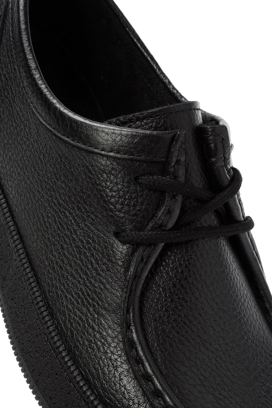 Men's Black Lace Up Leather Casual Shoes