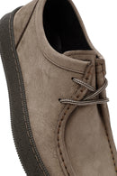Men's Mink Laced Nubuck Leather Casual Shoes | Derimod